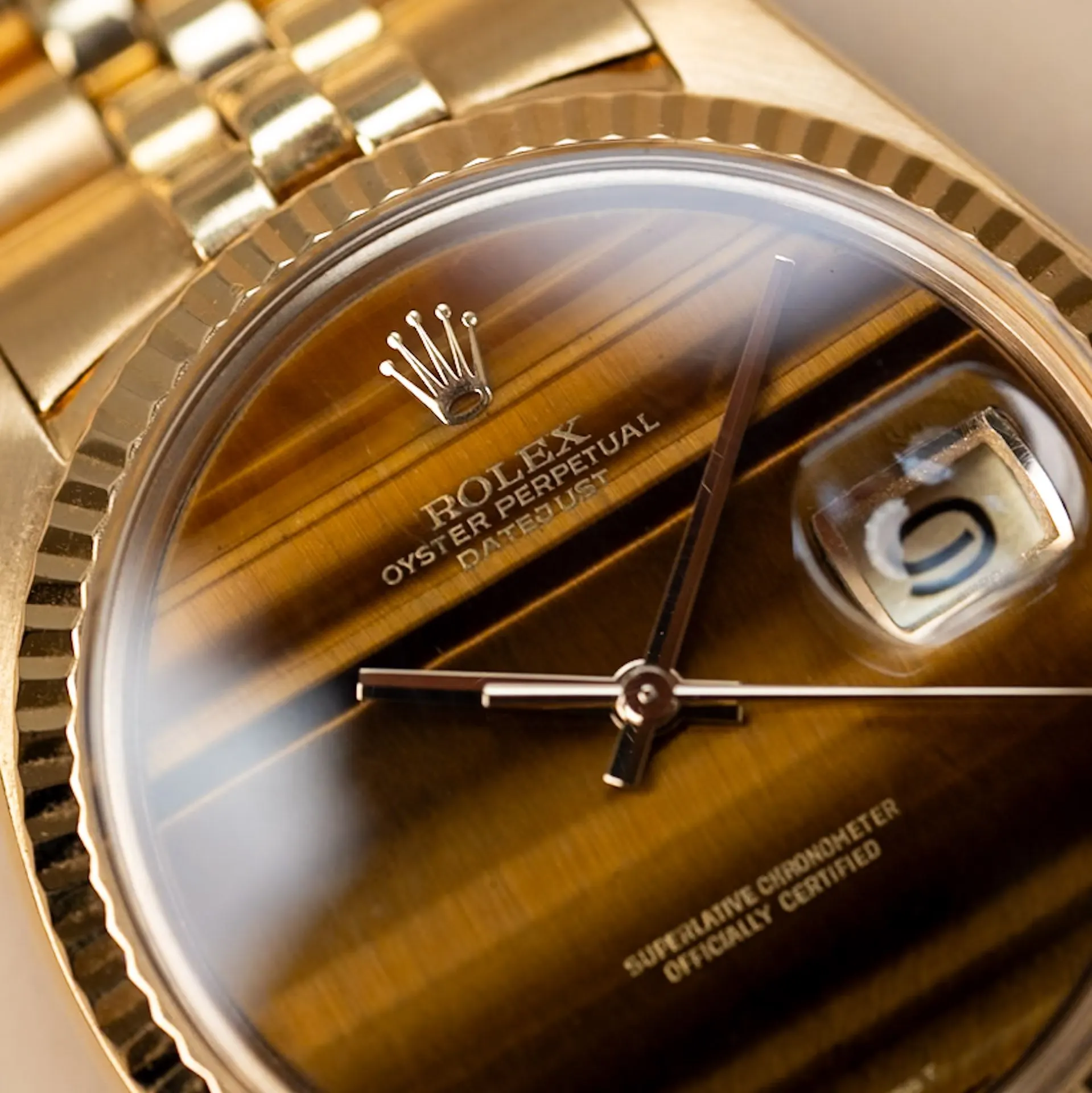 Datejust 1601/8 Yellow Gold "Tiger Eye" – 1974
