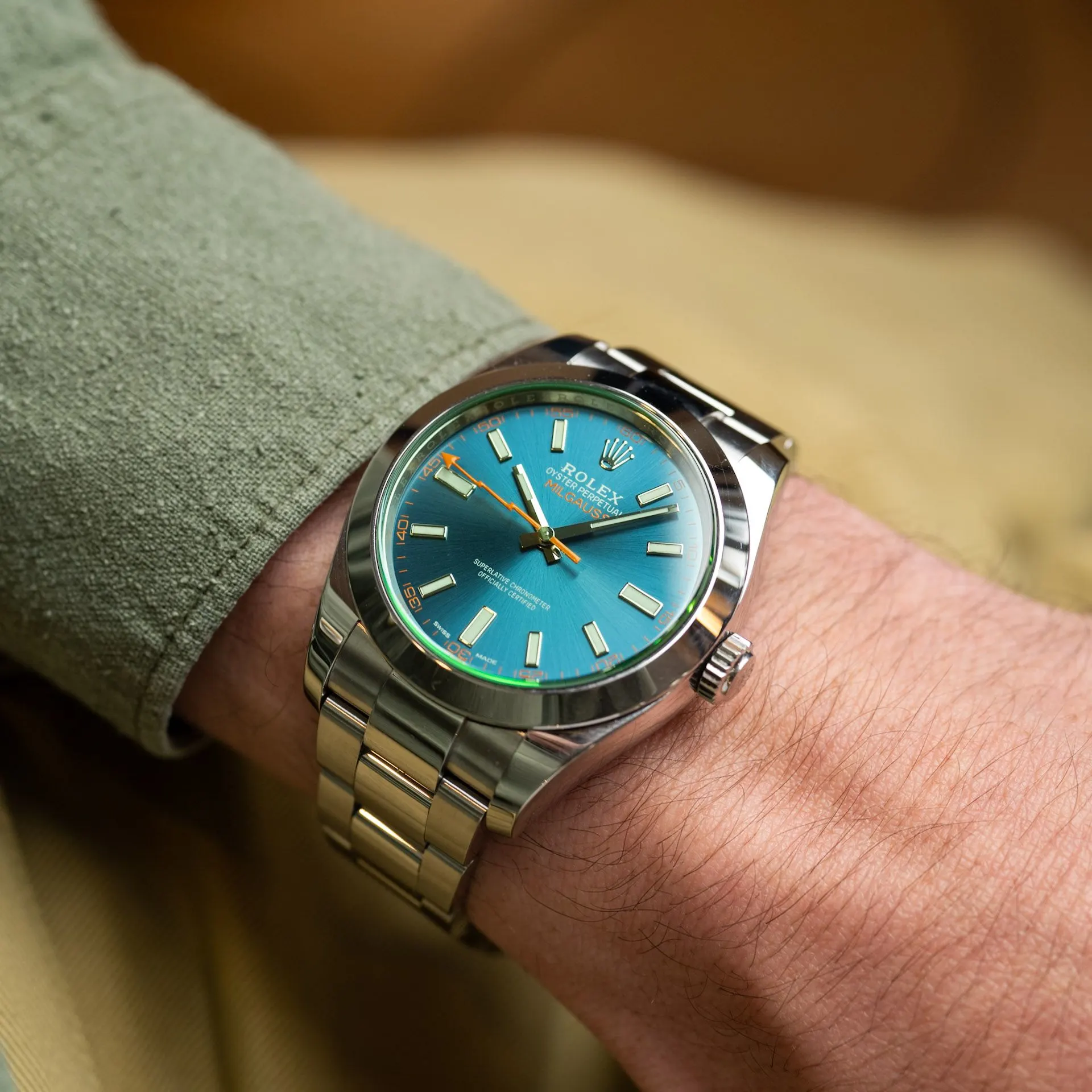 Milgauss 116400GV Acier "Z-Blue" – 2023
