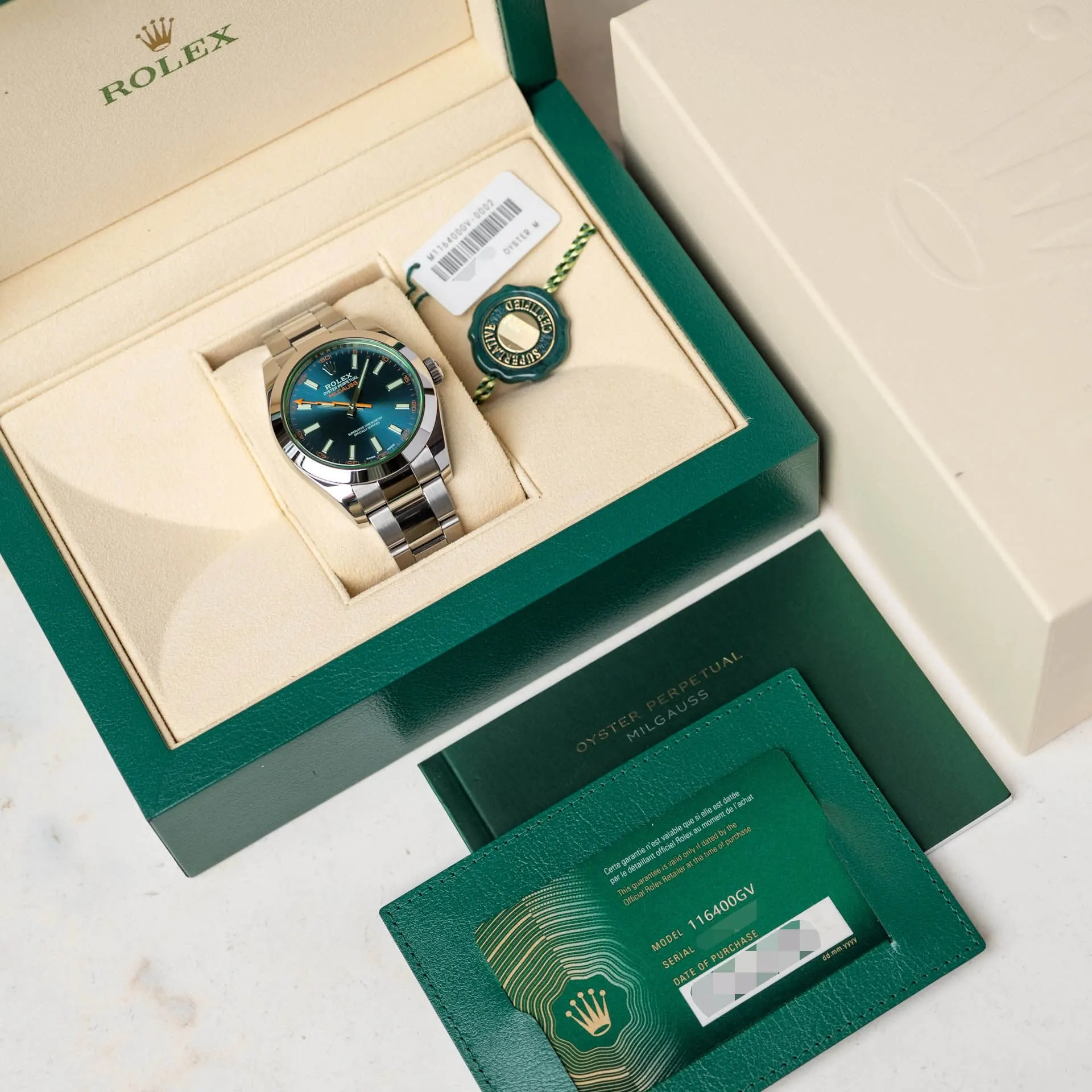 Milgauss 116400GV Acier "Z-Blue" – 2023