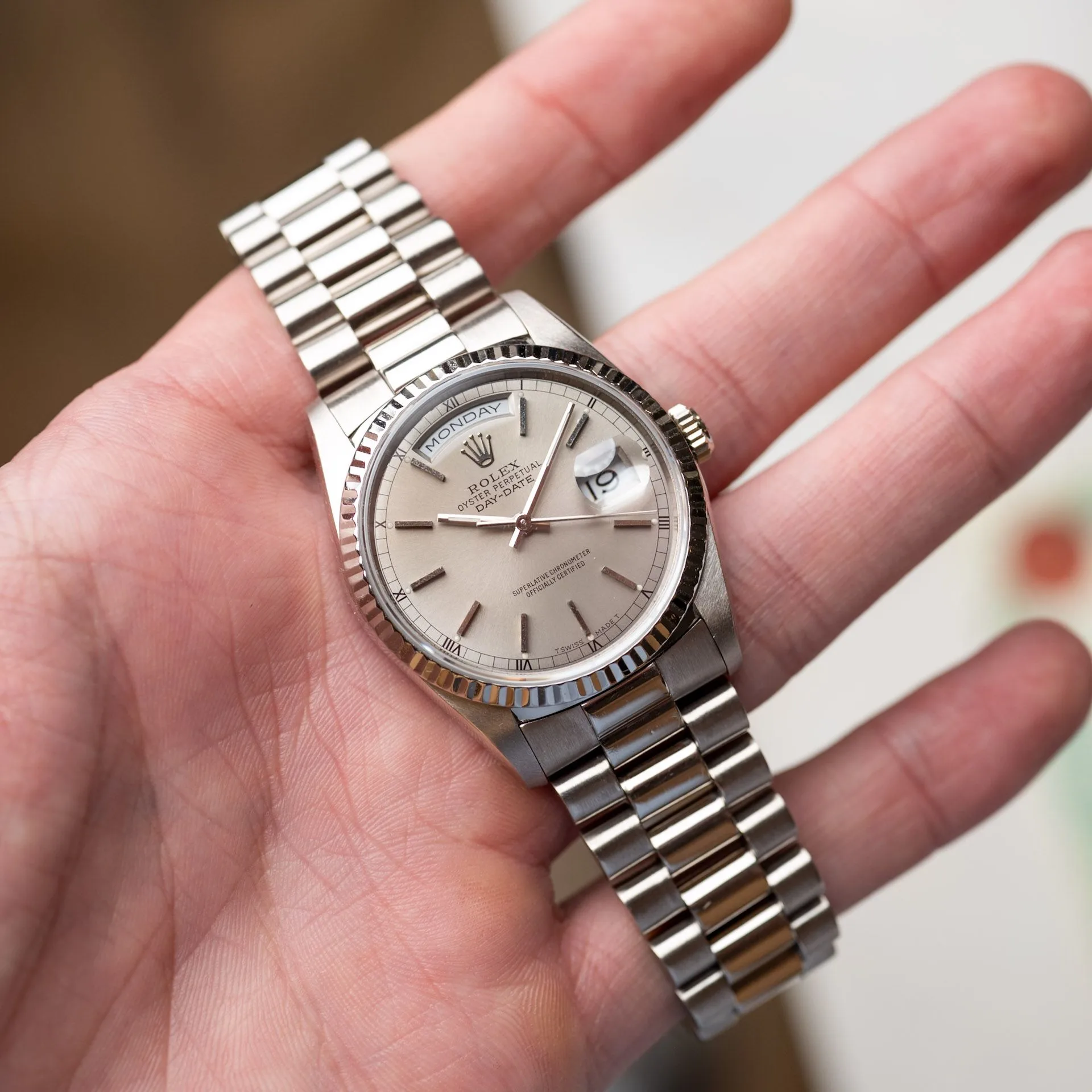 Day-Date 18239 Or Blanc "President" – 1991
