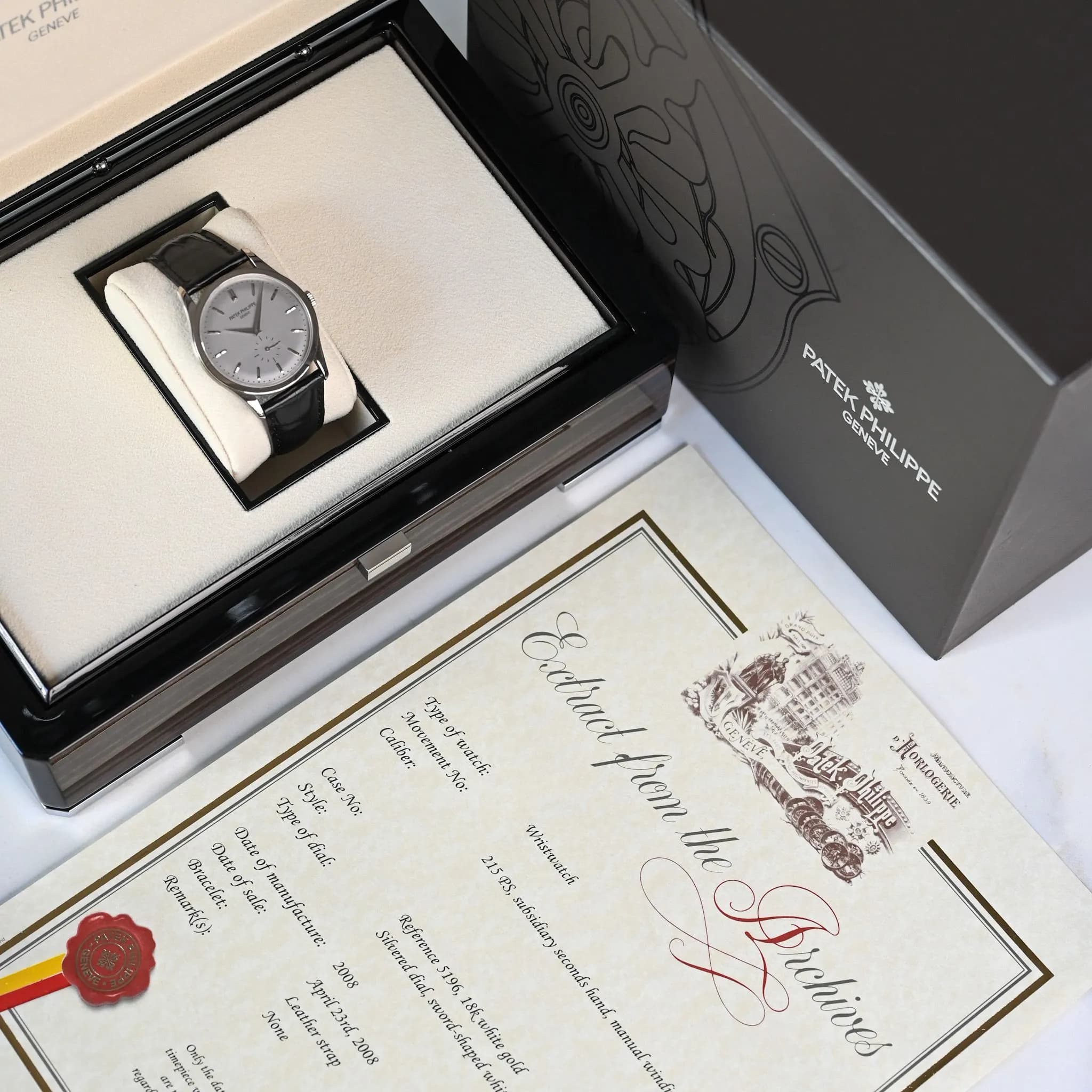 Calatrava 5196G Leather  – 2008