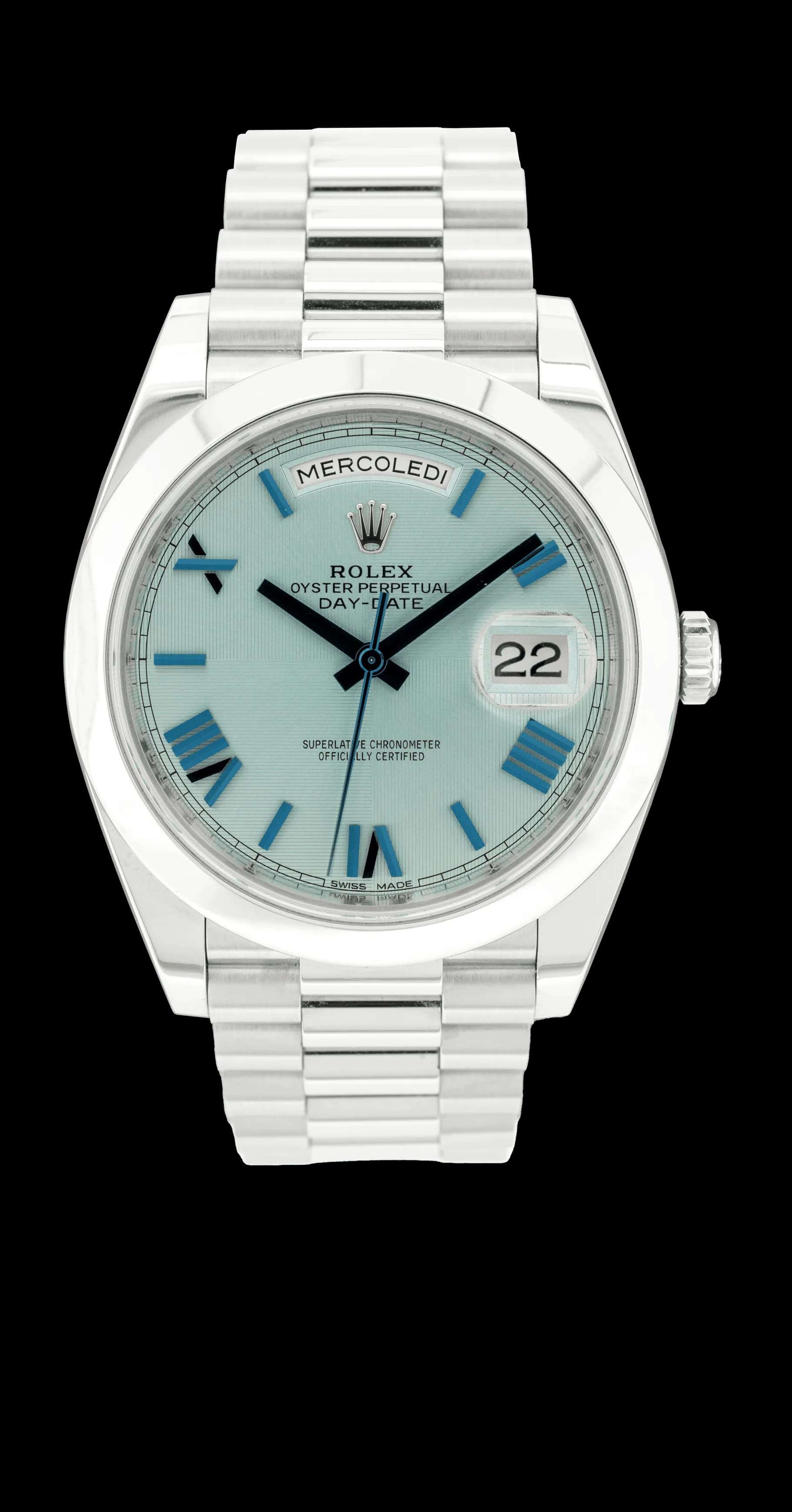 Day-Date 228206 Platinum "Ice Blue" – 2017
