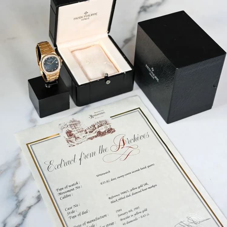 Nautilus 3900/3J Yellow Gold  – 1984