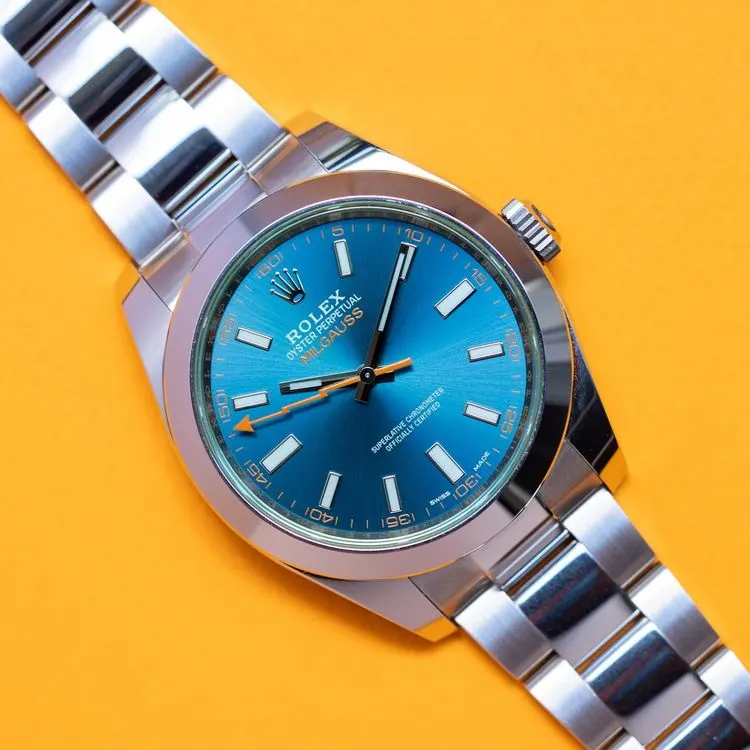 Milgauss 116400GV Acier "Z-Blue" – 2023