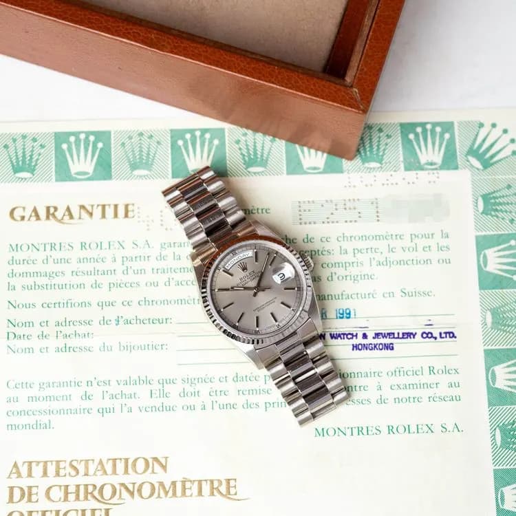 Day-Date 18239 Or Blanc "President" – 1991