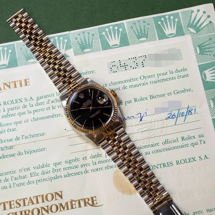 Datejust 16013 Or et Acier "Bi-Ton" – 1981