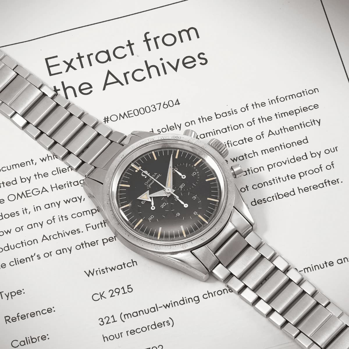 Omega Speedmaster: from the CK2915 to the Calibre 3861, the complete history of the Moonwatch