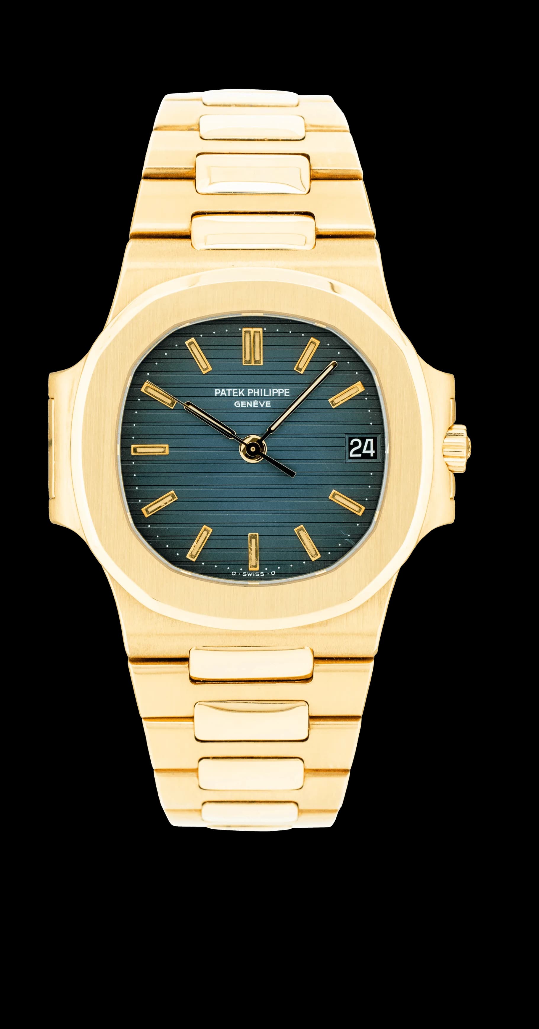 Nautilus 3800J Yellow Gold "Black Date" – 1982