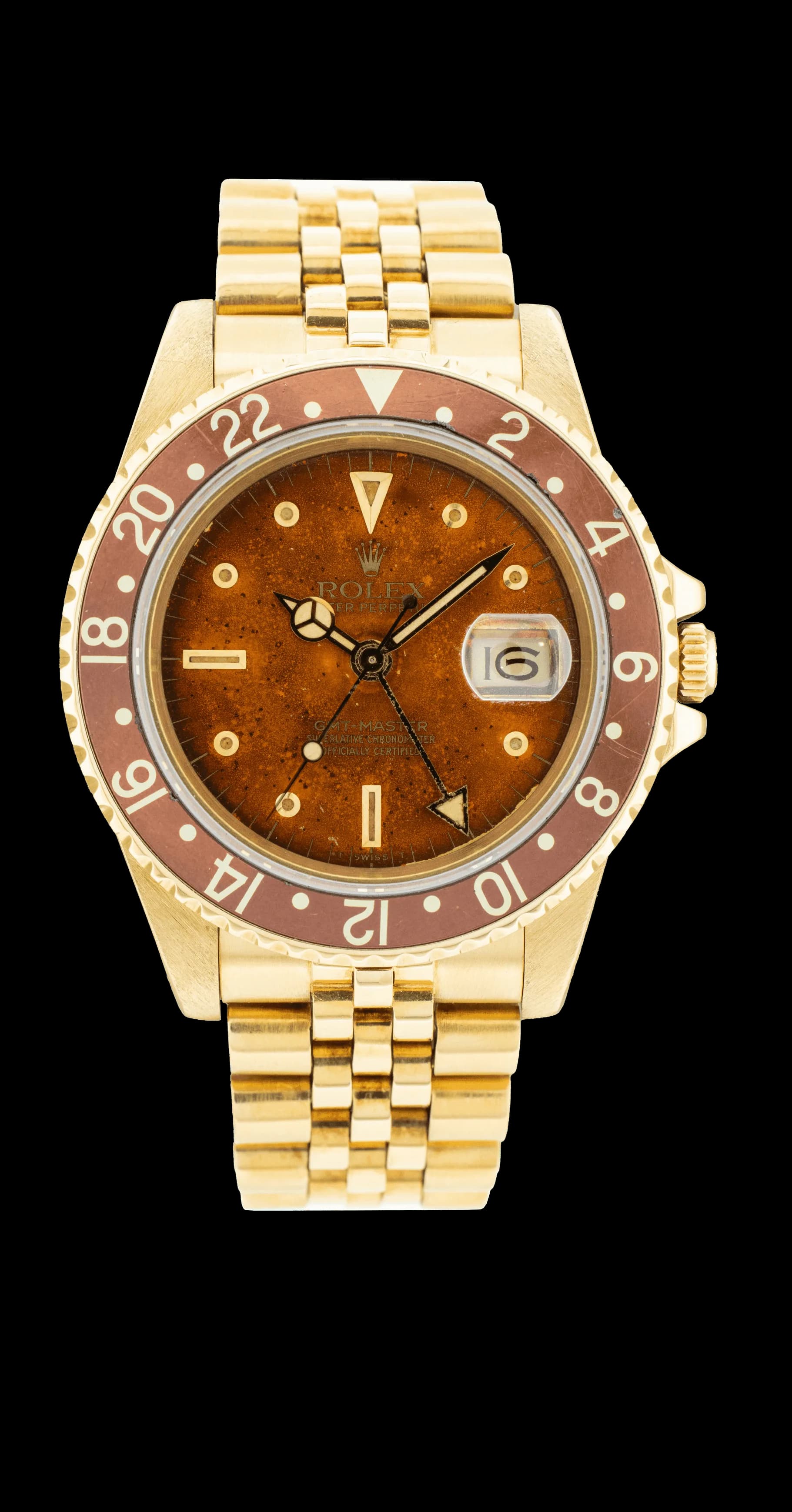 GMT-Master 16758 Yellow Gold "Nipple Dial" – 1981