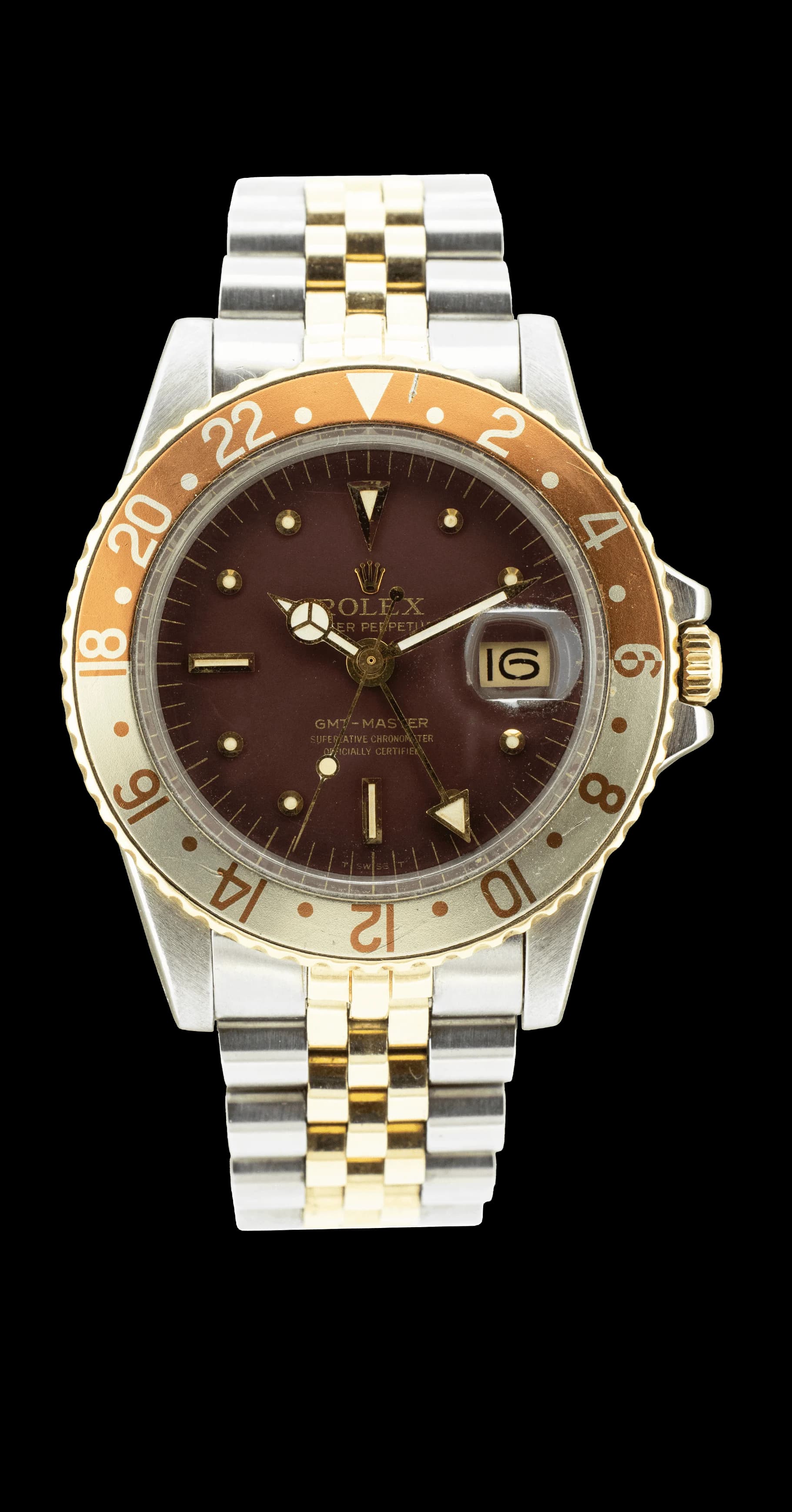 GMT-Master 1675/3 Or & Acier "Root Beer" – 1972