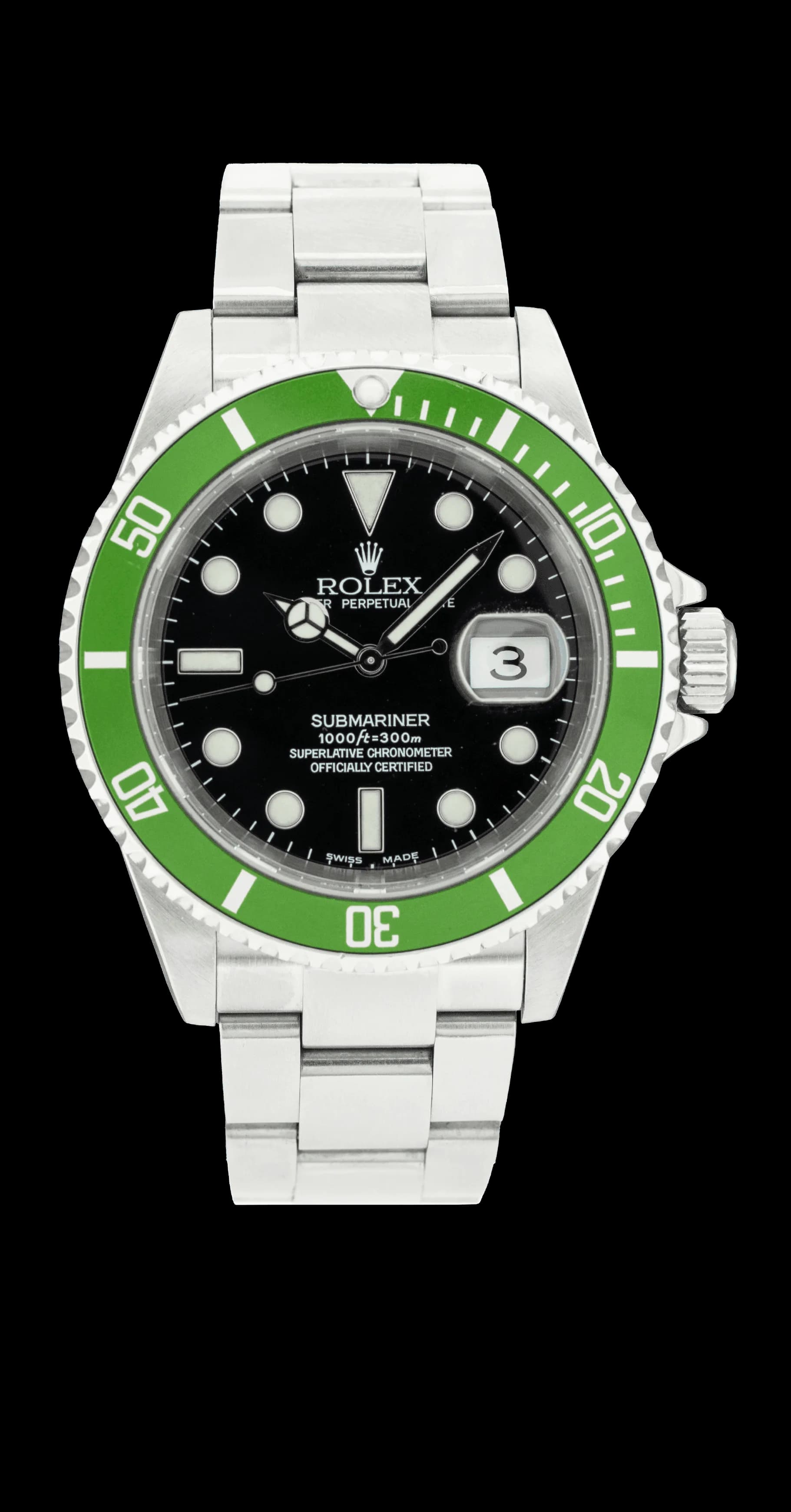 Submariner 16610LV Acier "Flat Four" – 2003