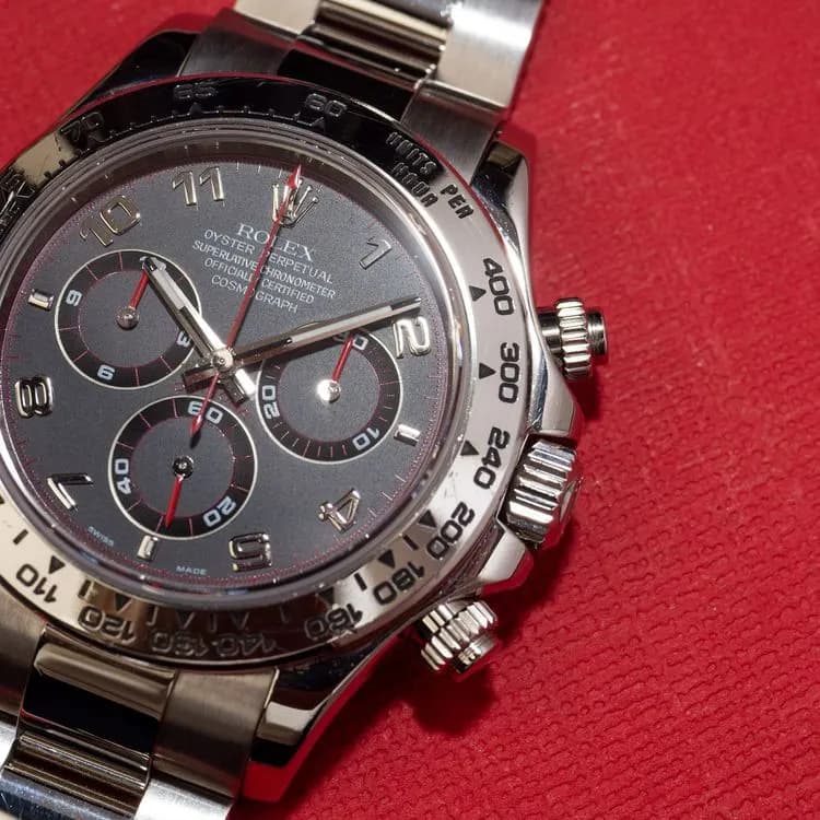 116509 Racing Rolex Daytona 116509 Or Blanc Cadran Racing Anthracite | 41Watch
